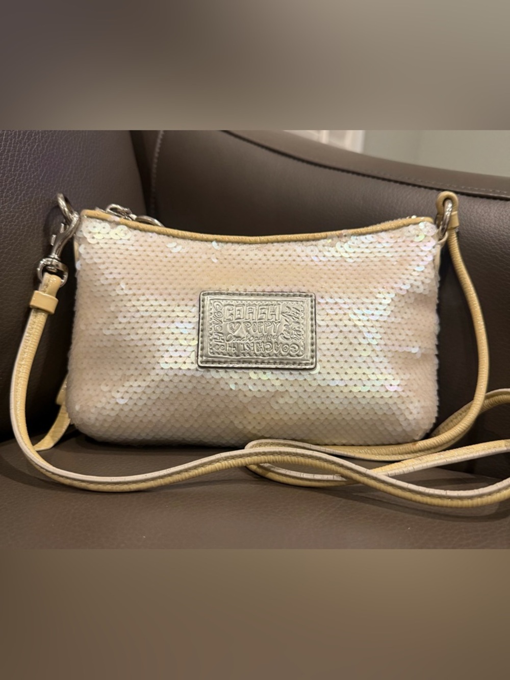 Coach Poppy Sequin Disco Crossbody Y2K